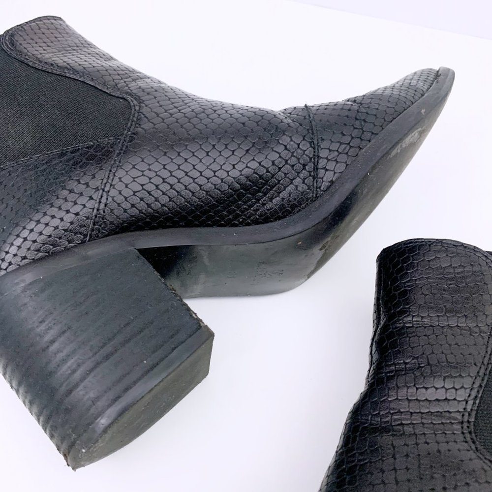 & OTHER STORIES Python Embossed Leather Boots - Picture 11 of 14